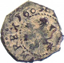 Large Obverse for 2 Maravedies 1603 coin