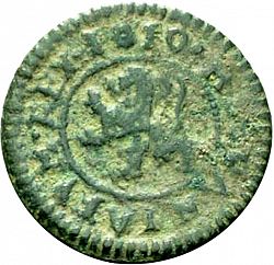 Large Reverse for 2 Maravedies 1610 coin