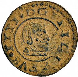 Large Reverse for 2 Maravedies 1663 coin