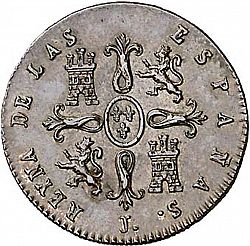 Large Reverse for 2 Maravedies 1840 coin