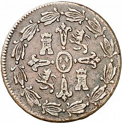 Large Reverse for 2 Quartos 1816 coin
