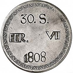Large Obverse for 30 Sous 1808 coin