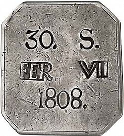 Large Obverse for 30 Sous 1808 coin