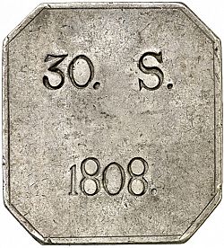 Large Obverse for 30 Sous 1808 coin