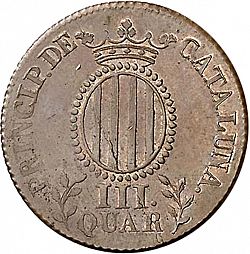 Large Reverse for 3 Cuartos 1836 coin