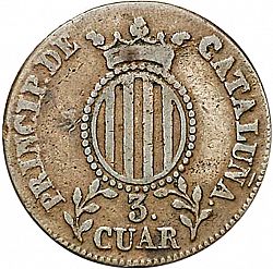 Large Reverse for 3 Cuartos 1836 coin