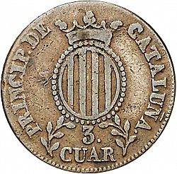 Large Reverse for 3 Cuartos 1836 coin