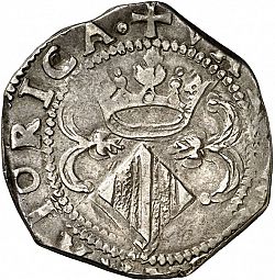 Large Reverse for Doblón de seis sous 1594 coin