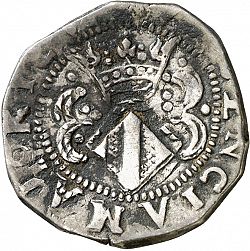 Large Reverse for Doblón de seis sous ND coin