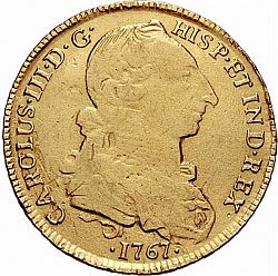 Large Obverse for 4 Escudos 1767 coin