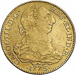 Large Obverse for 4 Escudos 1773 coin
