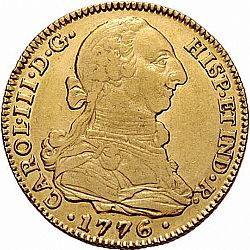 Large Obverse for 4 Escudos 1776 coin