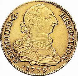 Large Obverse for 4 Escudos 1779 coin