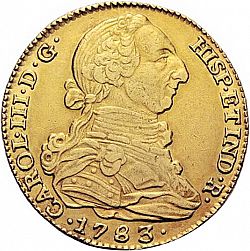 Large Obverse for 4 Escudos 1783 coin