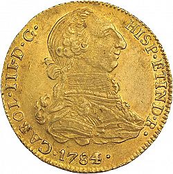 Large Obverse for 4 Escudos 1784 coin