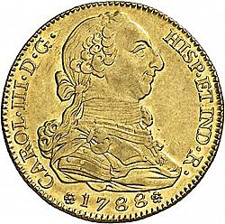 Large Obverse for 4 Escudos 1788 coin
