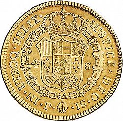 Large Reverse for 4 Escudos 1773 coin