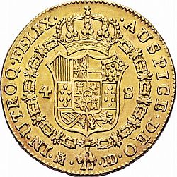 Large Reverse for 4 Escudos 1783 coin