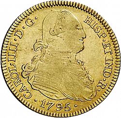 Large Obverse for 4 Escudos 1795 coin