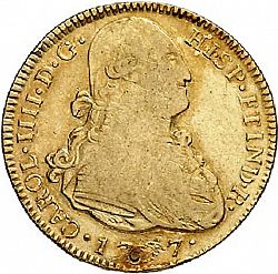 Large Obverse for 4 Escudos 1797 coin