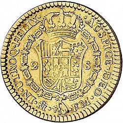 Large Reverse for 4 Escudos 1791 coin