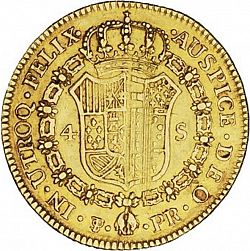 Large Reverse for 4 Escudos 1793 coin