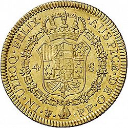 Large Reverse for 4 Escudos 1795 coin