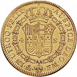 Large Reverse for 4 Escudos 1797 coin
