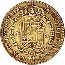 Large Reverse for 4 Escudos 1801 coin