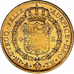 Large Reverse for 4 Escudos 1808 coin