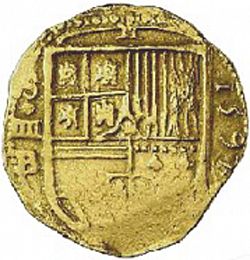Large Obverse for 4 Escudos 1597 coin