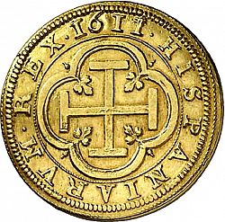 Large Reverse for 4 Escudos 1611 coin