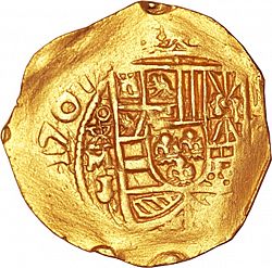 Large Obverse for 4 Escudos 1707 coin