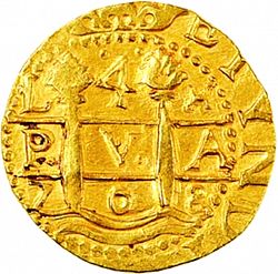 Large Obverse for 4 Escudos 1708 coin
