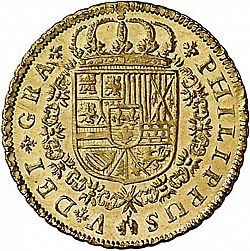 Large Obverse for 4 Escudos 1723 coin