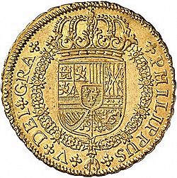 Large Obverse for 4 Escudos 1729 coin