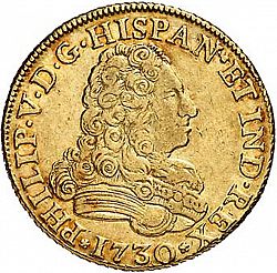 Large Obverse for 4 Escudos 1730 coin