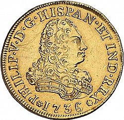Large Obverse for 4 Escudos 1736 coin