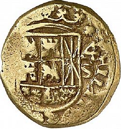 Large Obverse for 4 Escudos 1744 coin