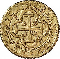 Large Reverse for 4 Escudos 1707 coin