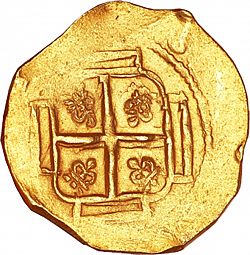 Large Reverse for 4 Escudos 1707 coin