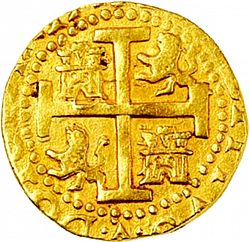 Large Reverse for 4 Escudos 1708 coin