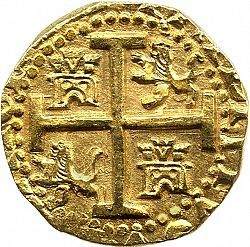Large Reverse for 4 Escudos 1711 coin