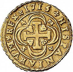 Large Reverse for 4 Escudos 1715 coin