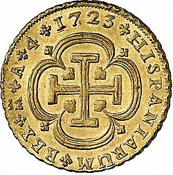 Large Reverse for 4 Escudos 1723 coin