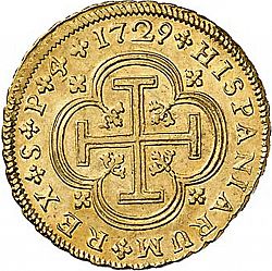 Large Reverse for 4 Escudos 1729 coin