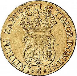 Large Reverse for 4 Escudos 1730 coin