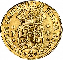 Large Reverse for 4 Escudos 1732 coin