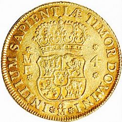 Large Reverse for 4 Escudos 1737 coin