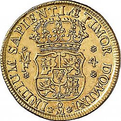 Large Reverse for 4 Escudos 1747 coin